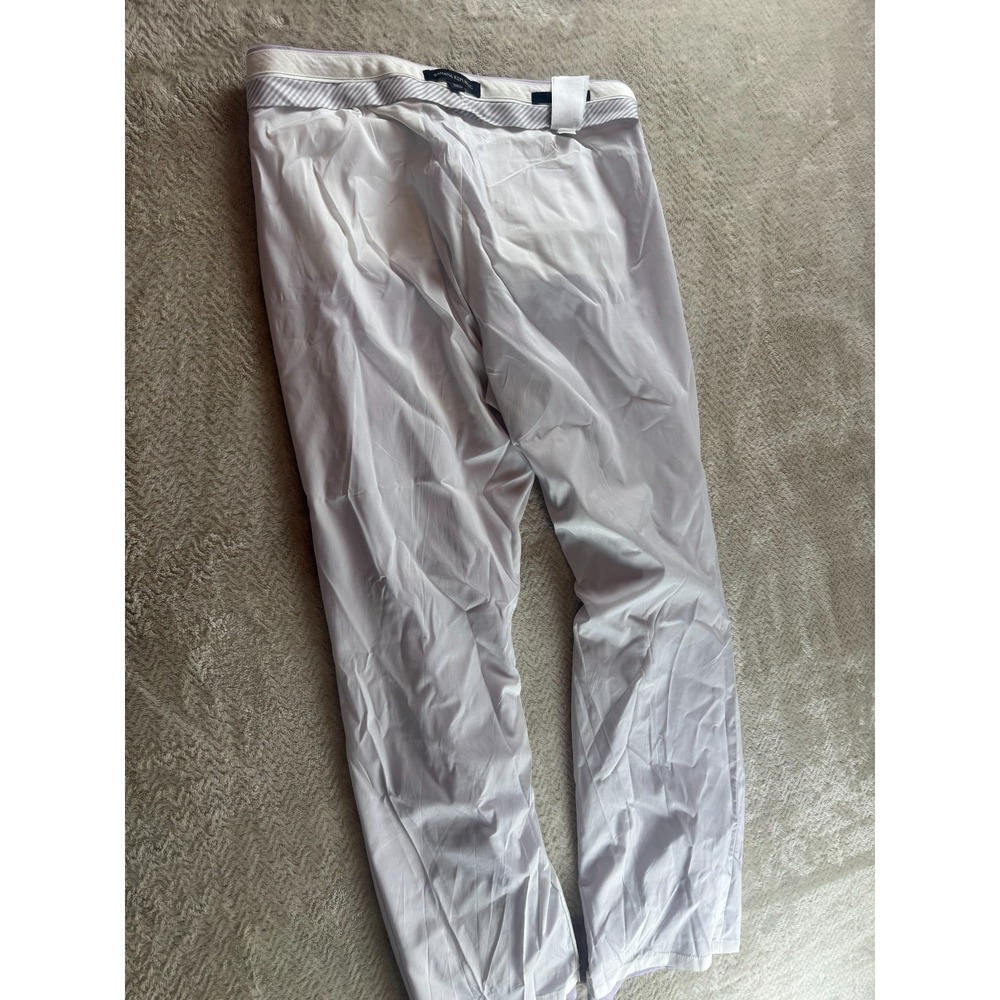 Banana Republic Logan Dress Pants Womens 8S Purple Flat Front Stretch Outdoor - Picture 4 of 11